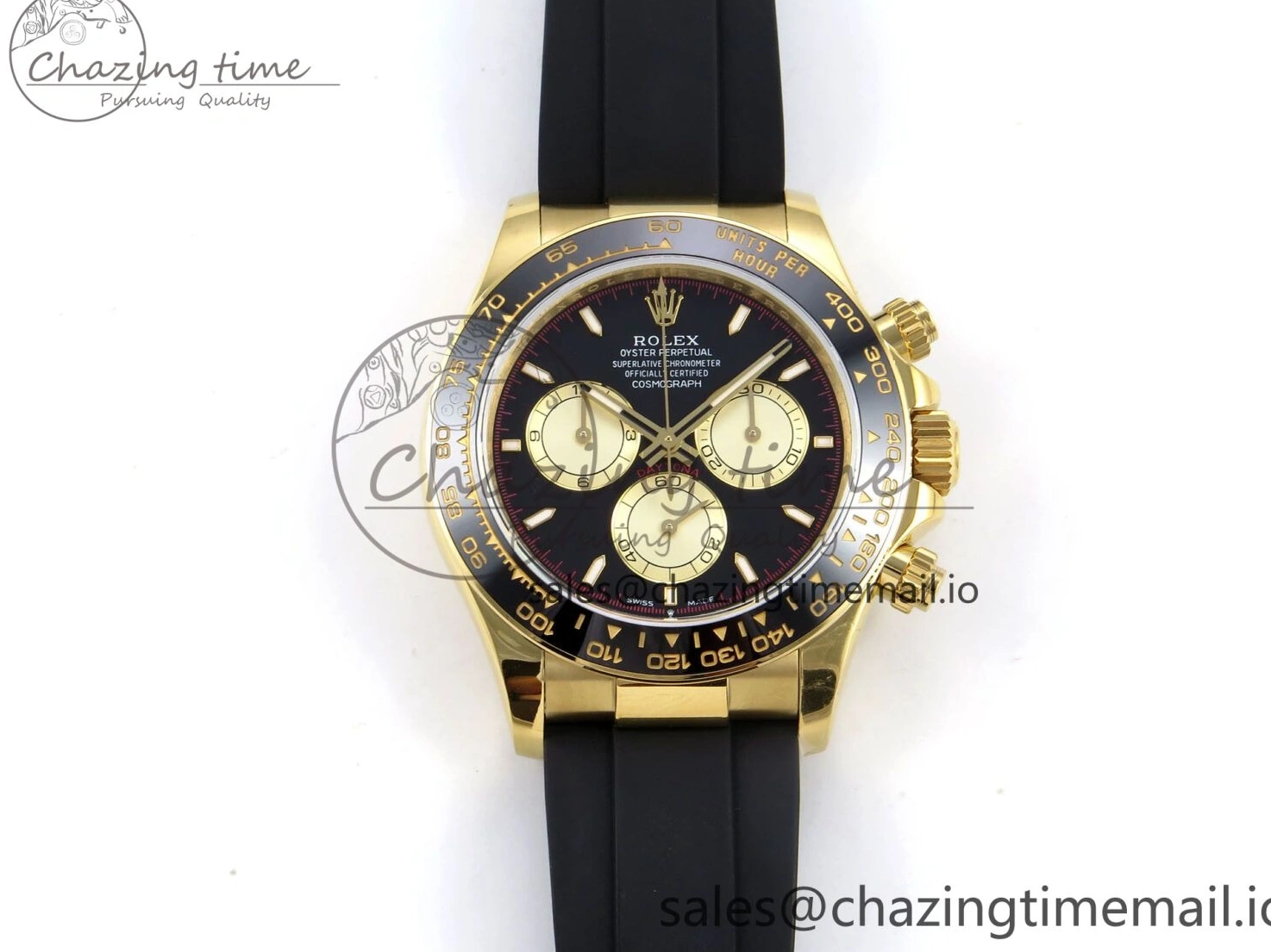 1230 Bold Daytona 126518 QF 1:1 Best Edition Black YG Dial on Oysterflex Strap SH4131 V6（Gain Weight） 1198